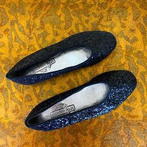 Little Capezio black glitter shoes